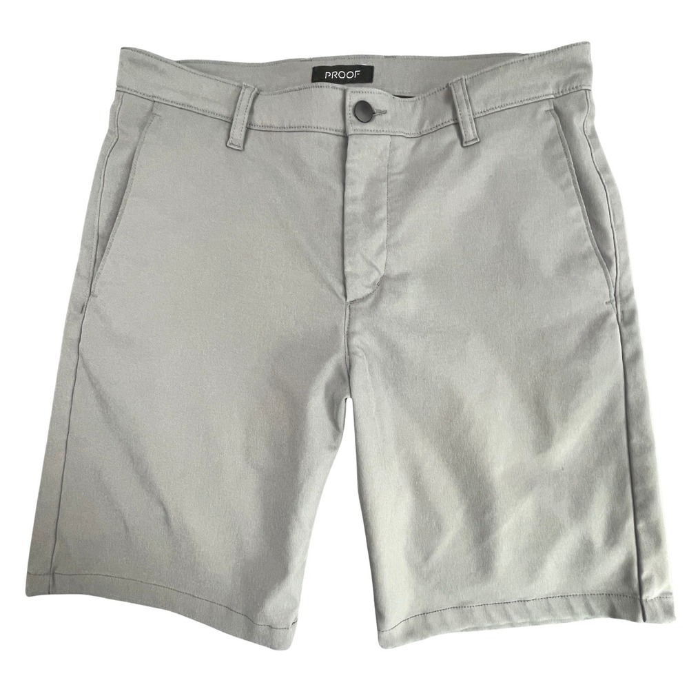 Proof Nomad Shorts Mens 32 Gray Huckberry Performance Travel Technical 9"
